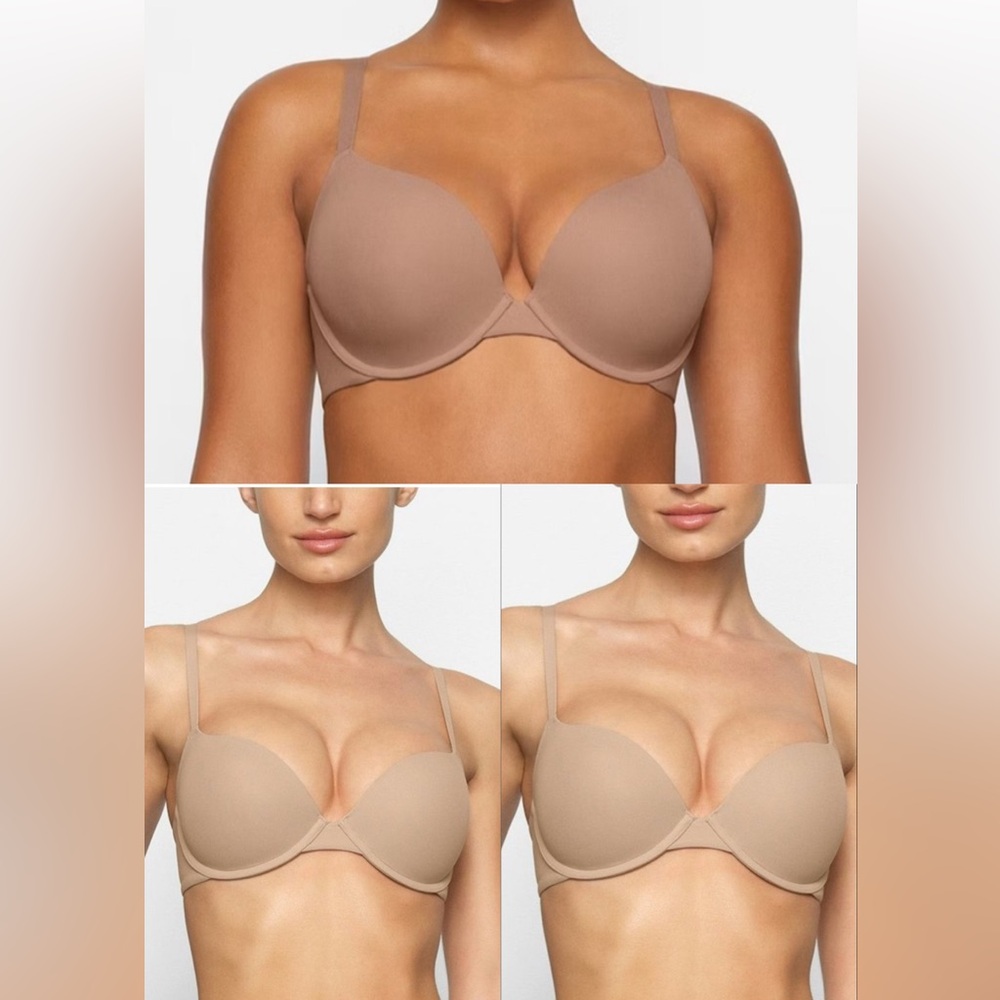 SKIMS Push Up Demi Bra set of 3 size 34B